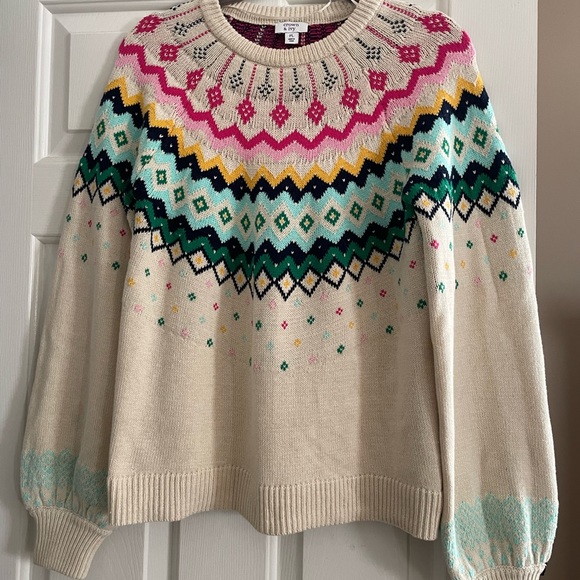 Crown and Ivy women’s  large petite sweater - Picture 4 of 10